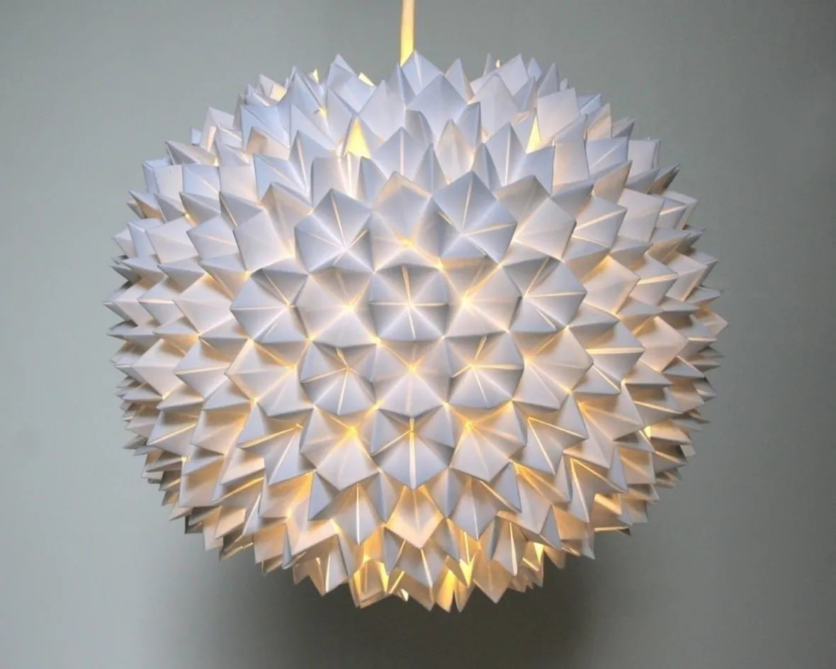 esempio di lampada in carta