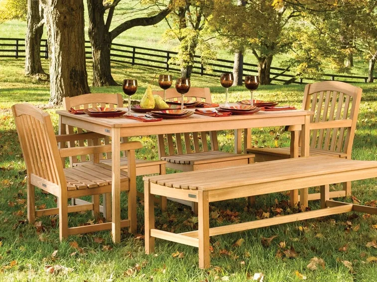 tavoli da giardino teak