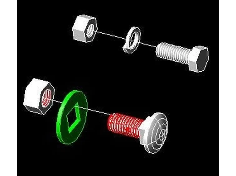 inserire un blocco di viti dwg in autocad