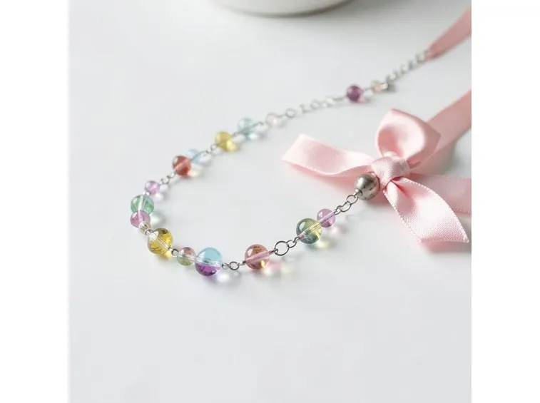 collana di perline di vetro