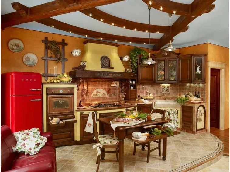cucina rustica in muratura