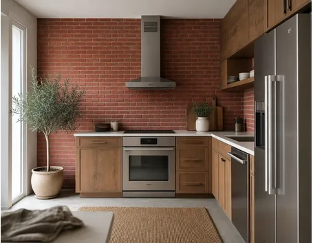 cucina in finta muratura