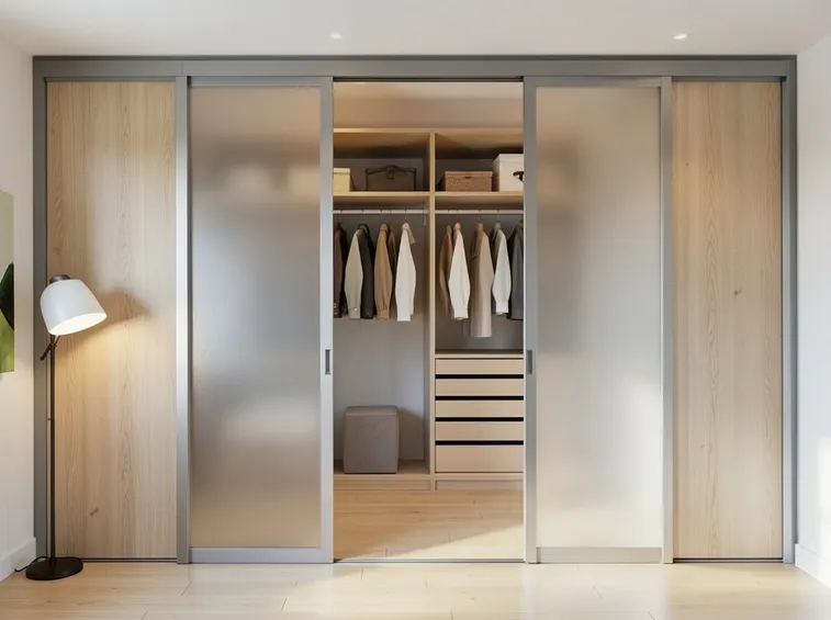 Porta in vetro per cabina armadio