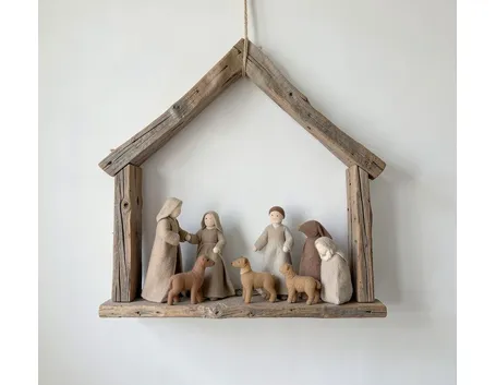 esempio di presepe da appendere