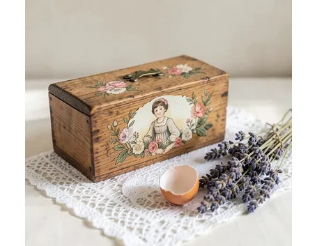 Scatola con découpage