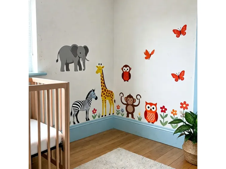 Stencil bambini con animali