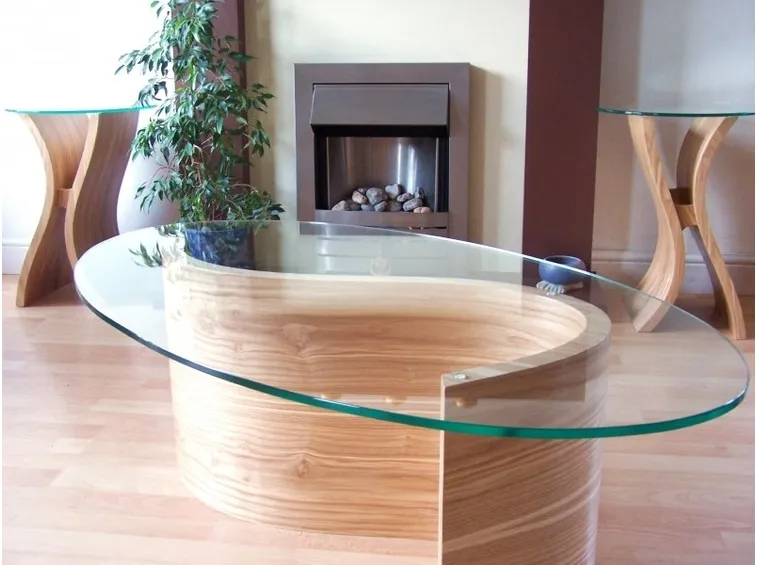 tavolo in legno curvato