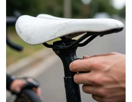 regolazione sella bicicletta