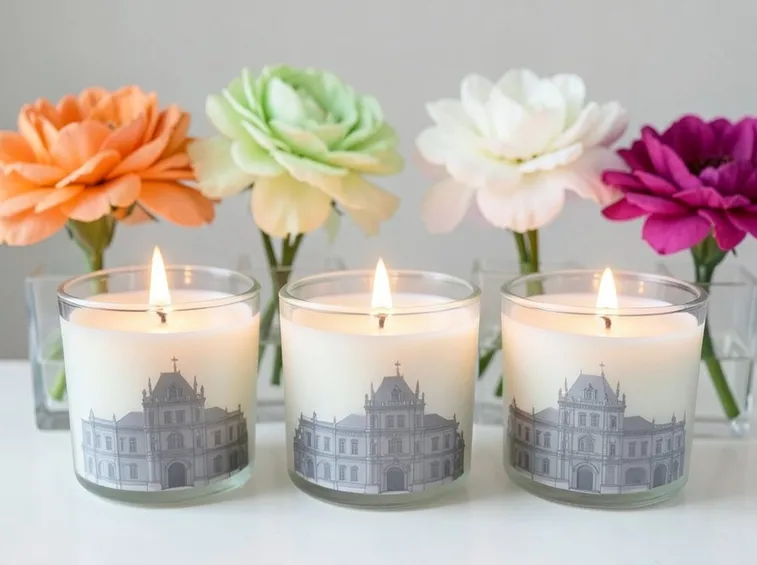 candele fai da te in bicchiere