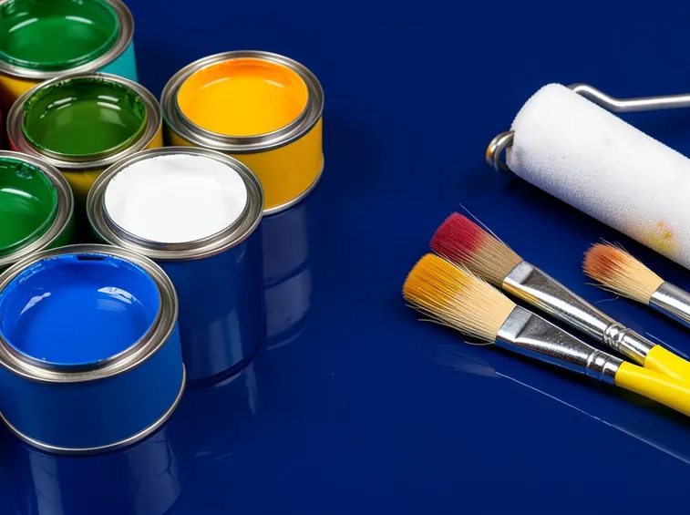 Rullo per pittura e attrezzi per dipingere