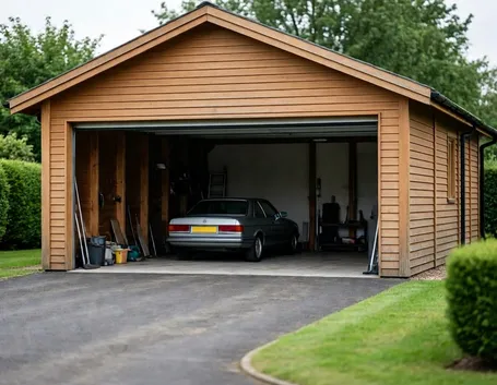 garage in legno