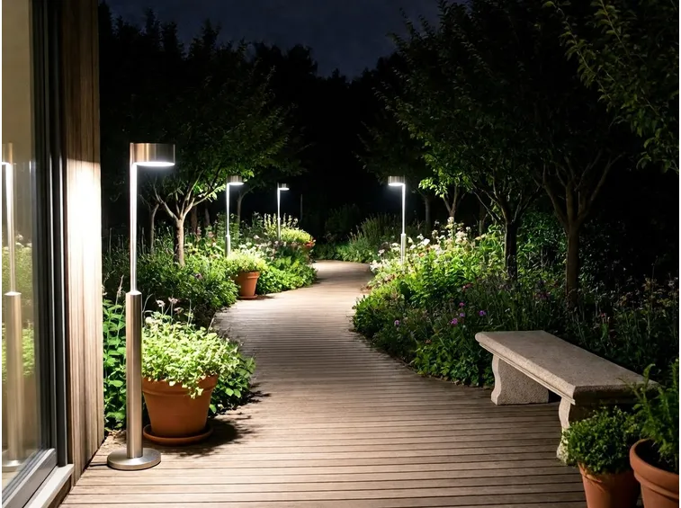 Giardino illuminato