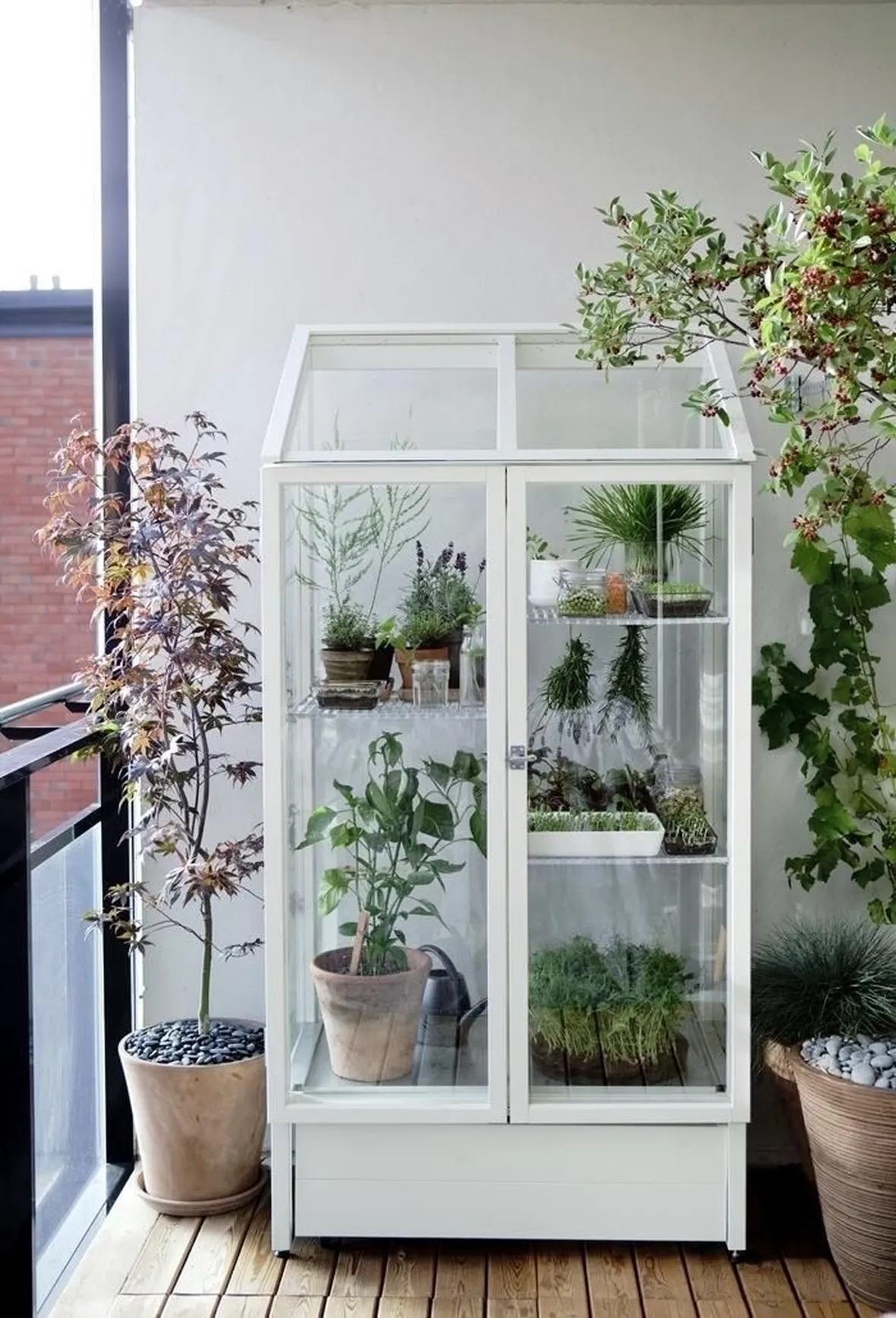 Esempio di serra da balcone