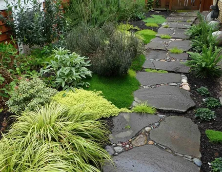 sentiero per giardino