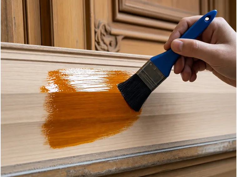 esempio di verniciatura legno