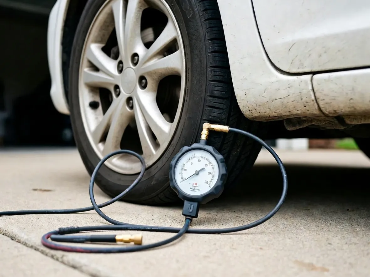 Regolare la pressione gomme auto tutorial