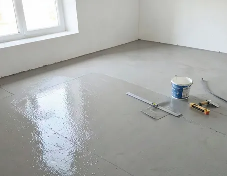 Pavimento in cemento posa,livellamento